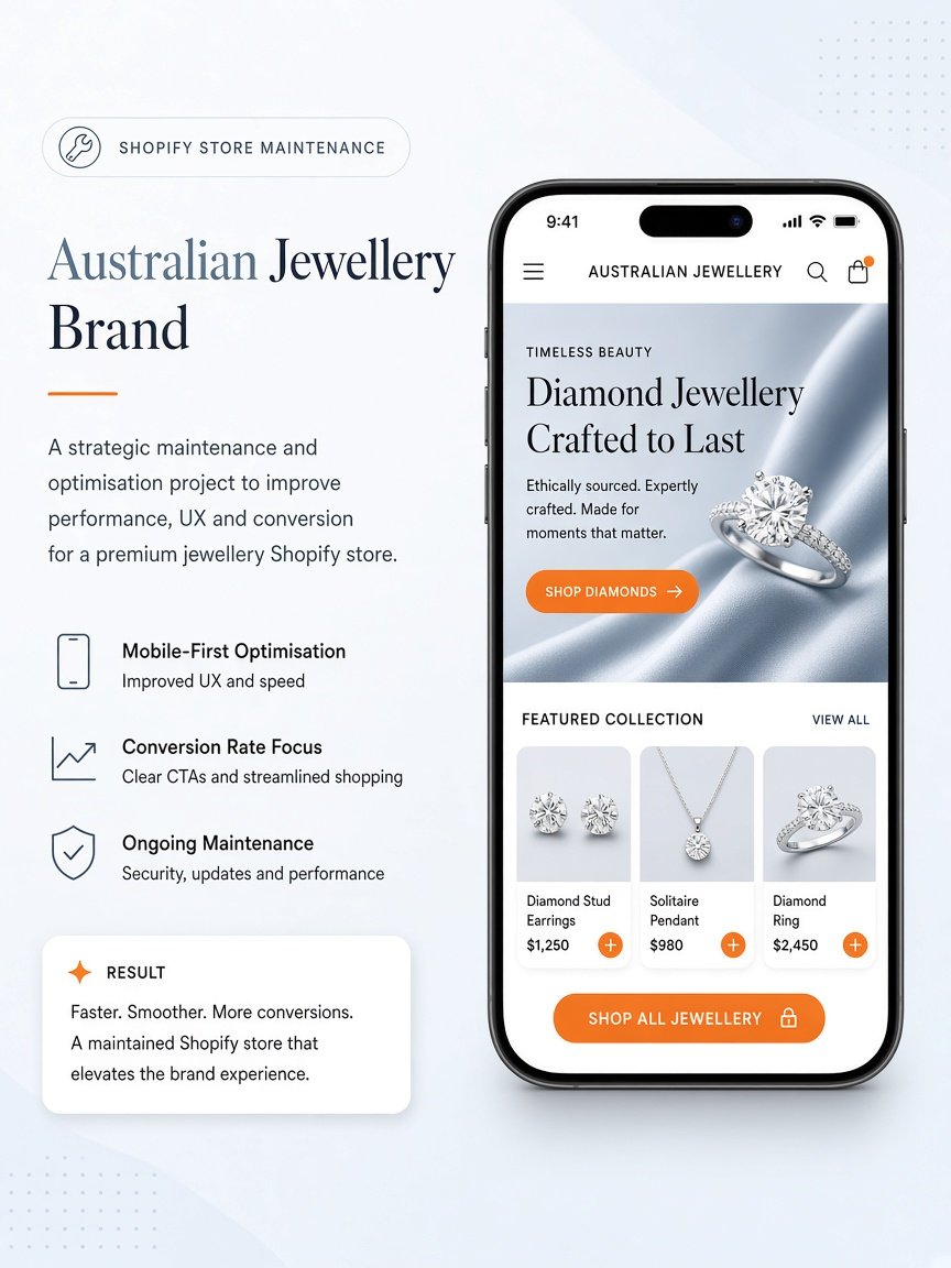 Diamonds For Everyone Shopify project
